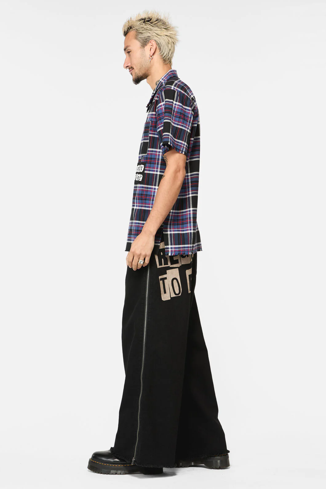Edgy Tartan SS Shirt - Image 3