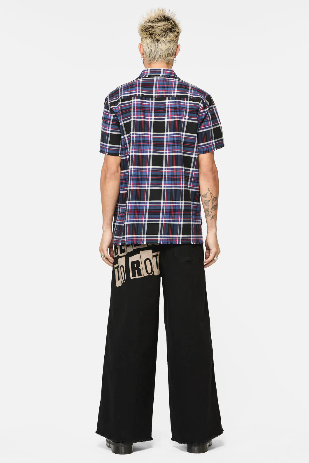 Edgy Tartan SS Shirt - Image 4