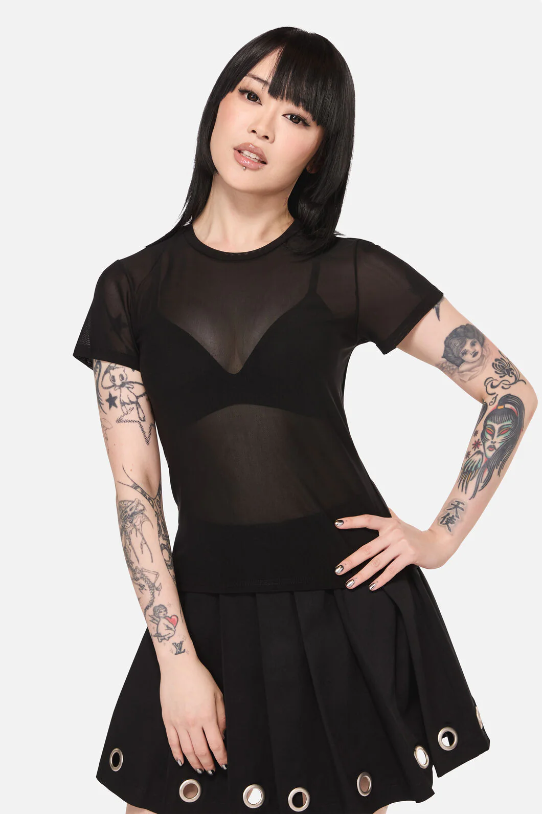 Electric Punk Mesh Top