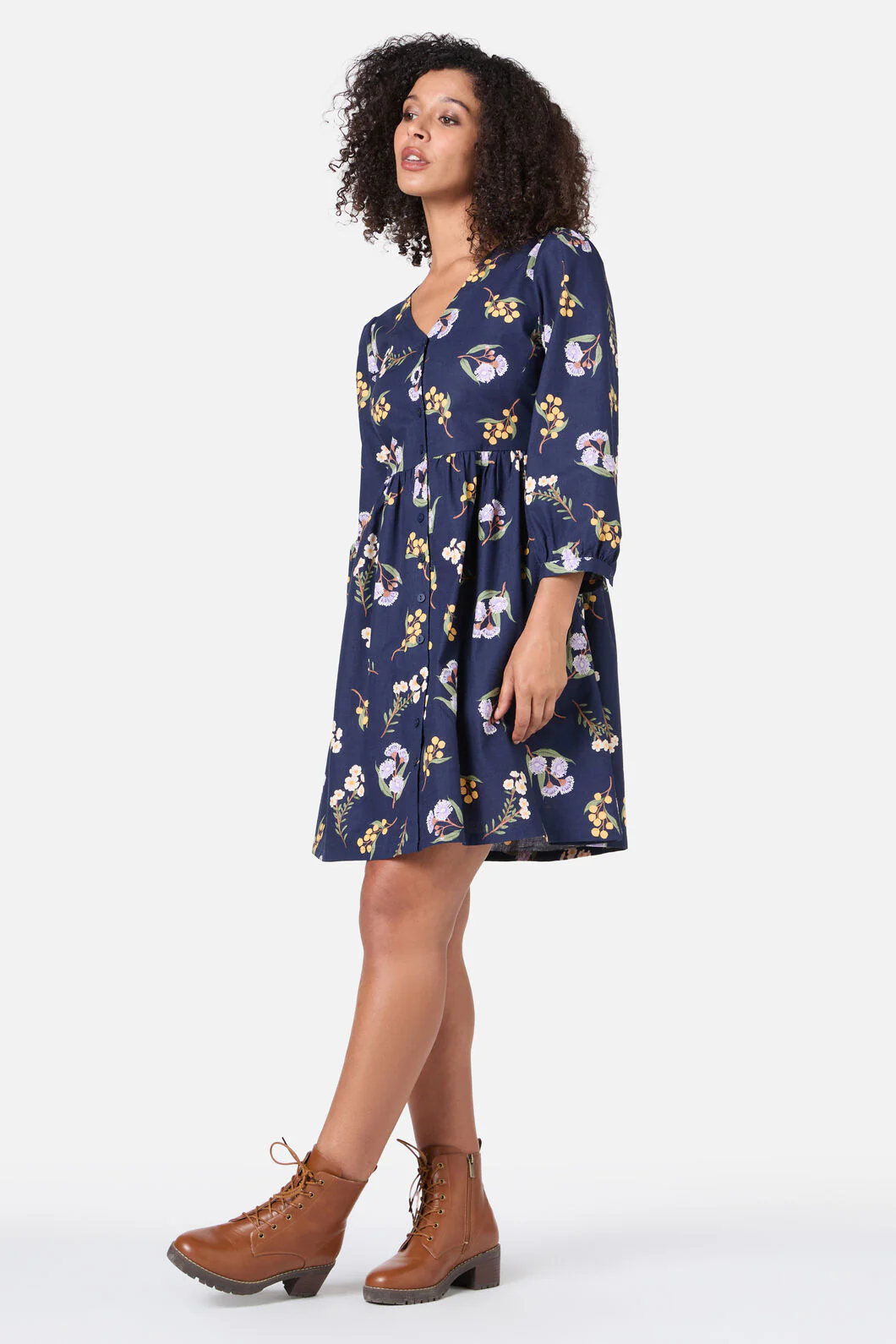 Elsie Native LS Smock Dress - Image 2