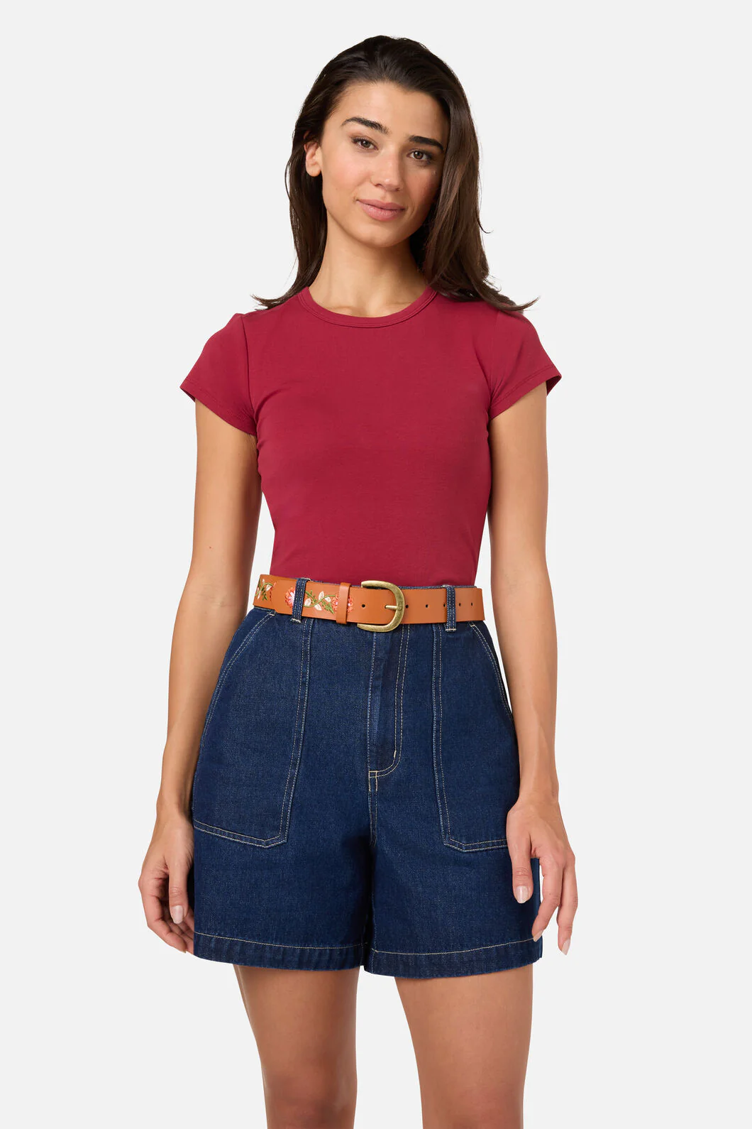 Embroidered Stud Belt
