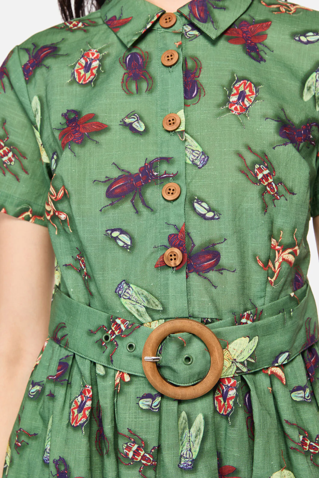 Entomology Print Dress - Image 5