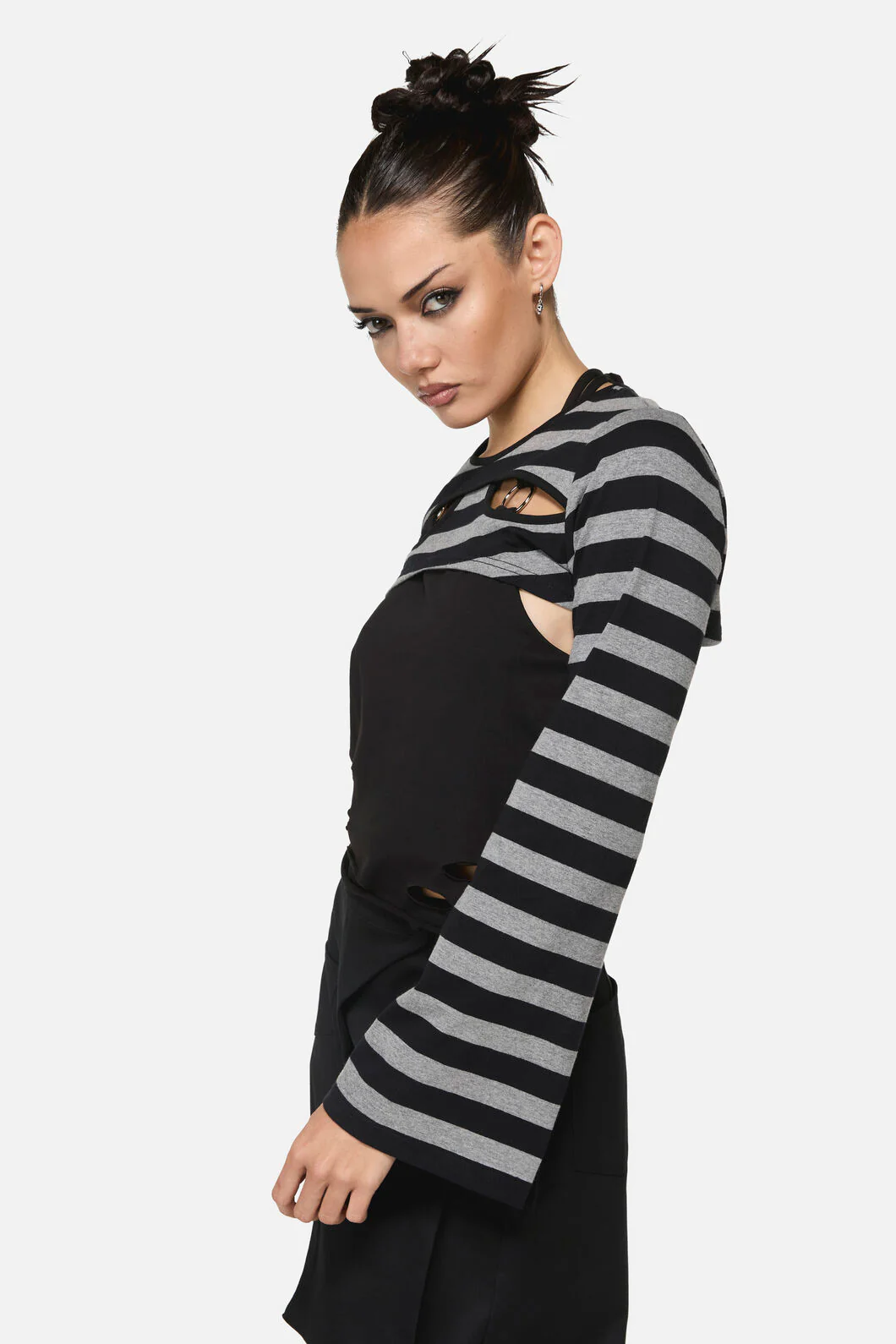 Envy Stripe Cutout Sleeves - Image 4