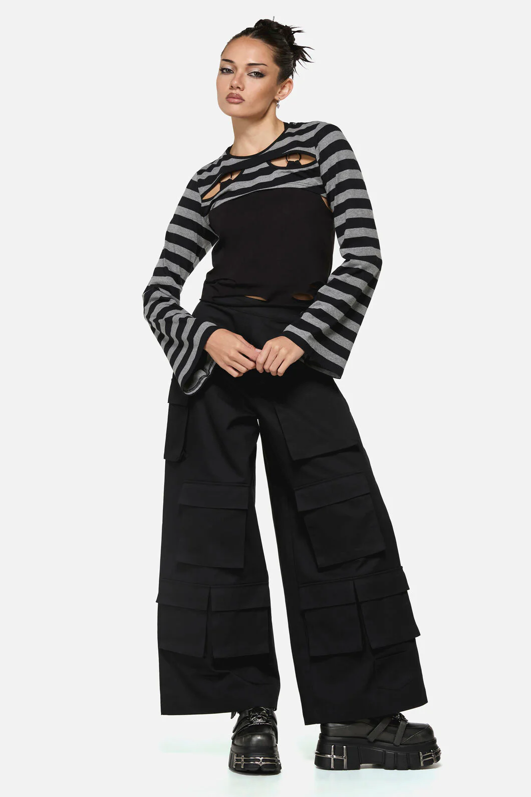 Envy Stripe Cutout Sleeves - Image 6