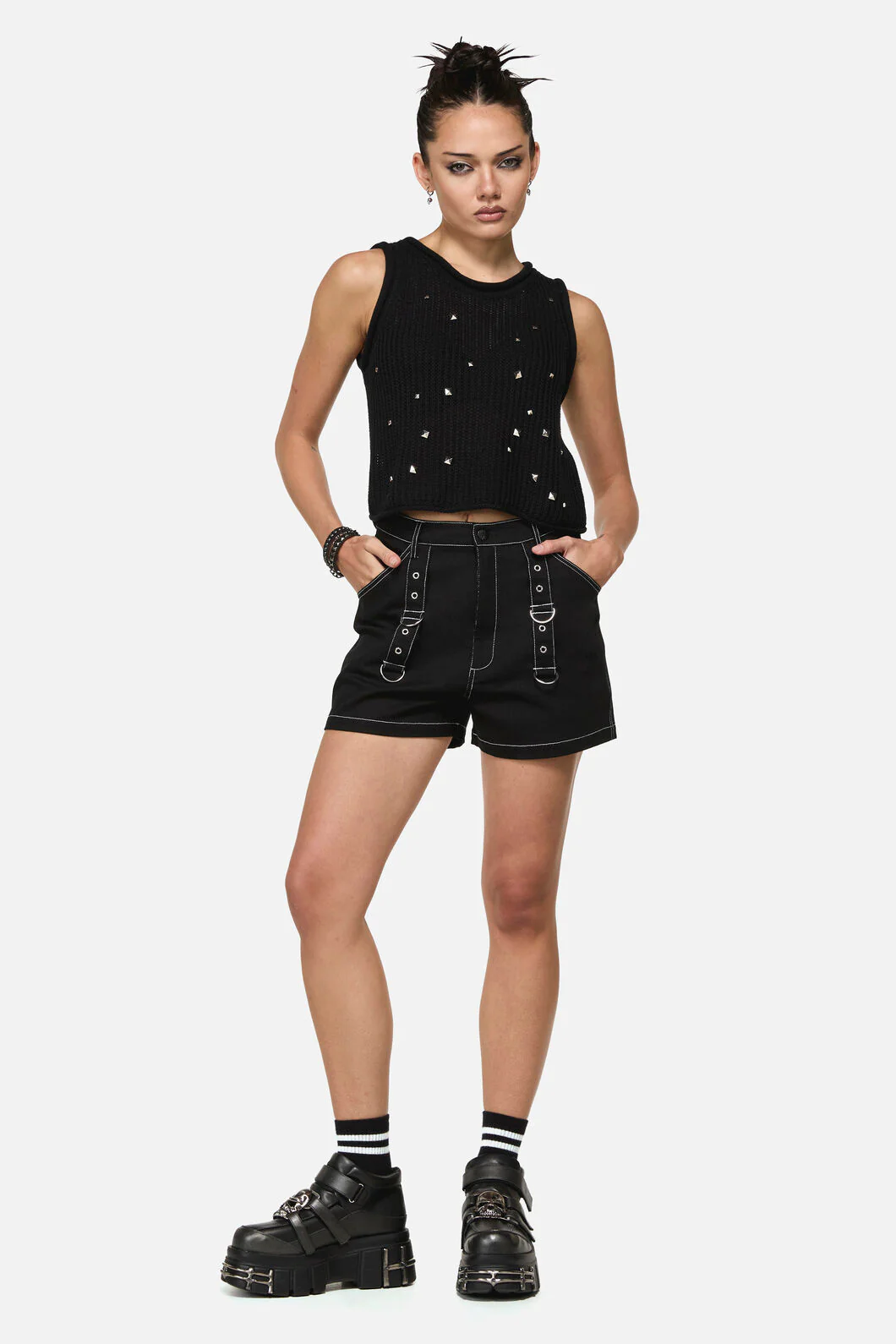 Envy Stud Punk Knit Vest - Image 4