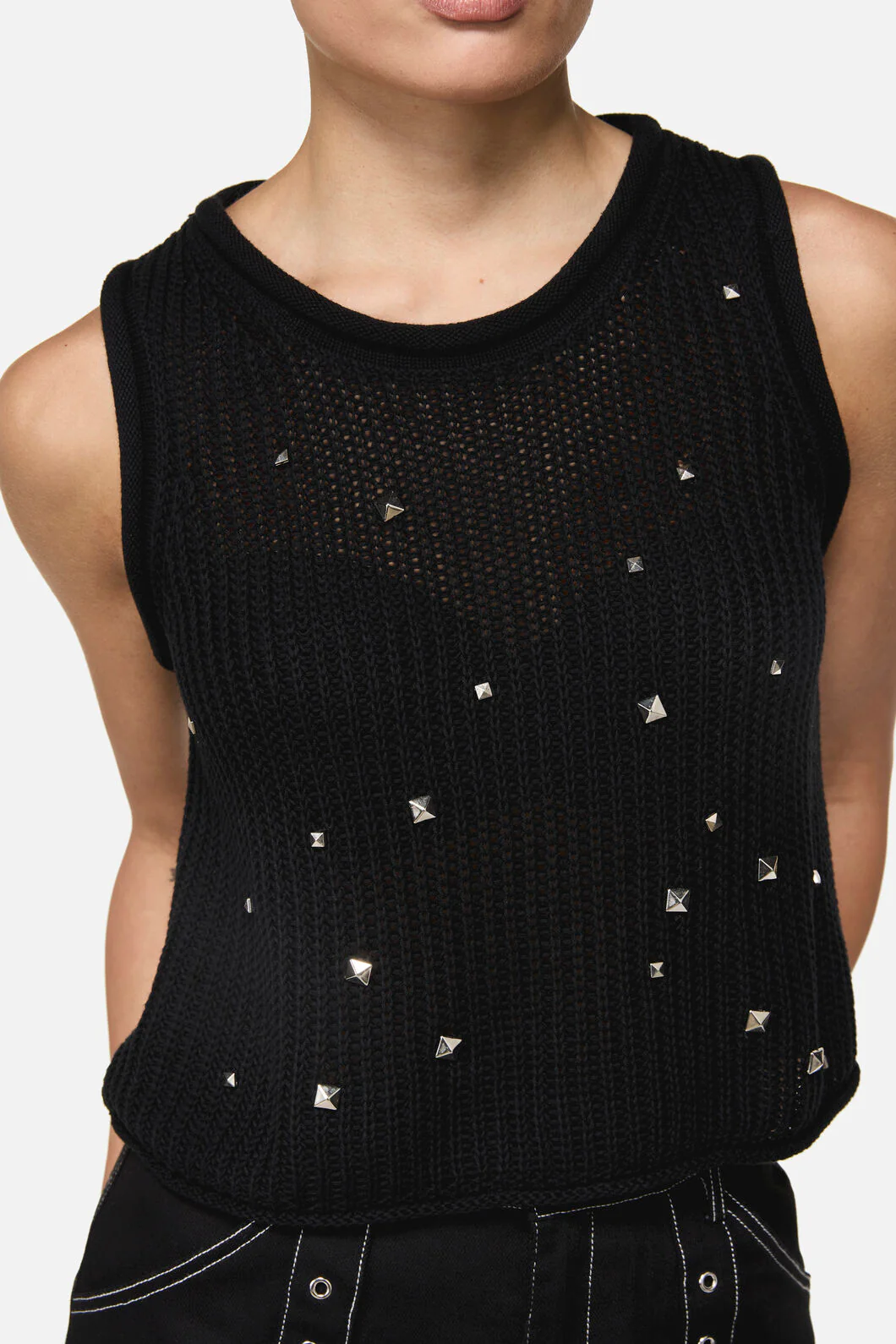 Envy Stud Punk Knit Vest - Image 5
