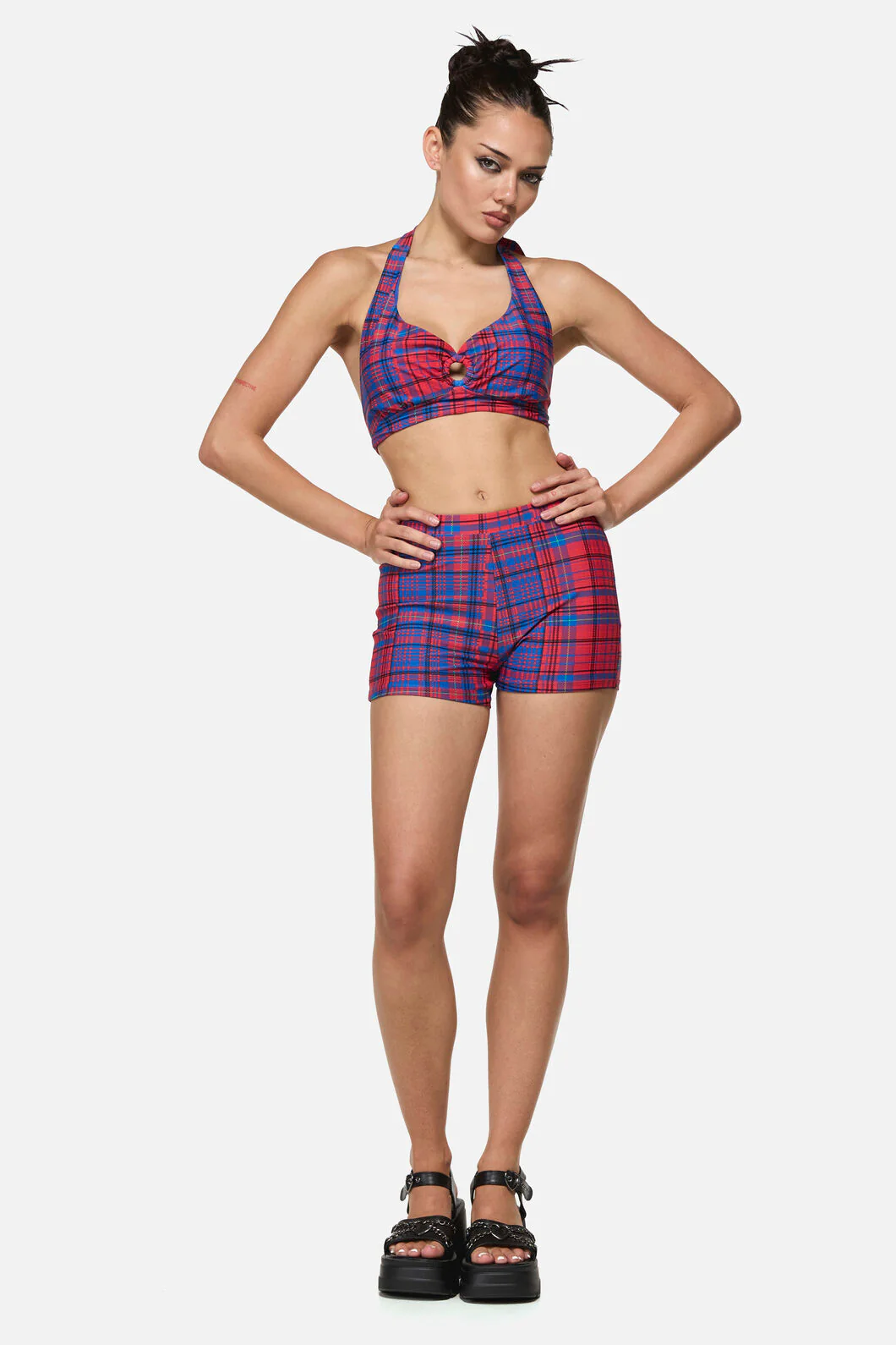 Envy Tartan Swim Top - Image 4