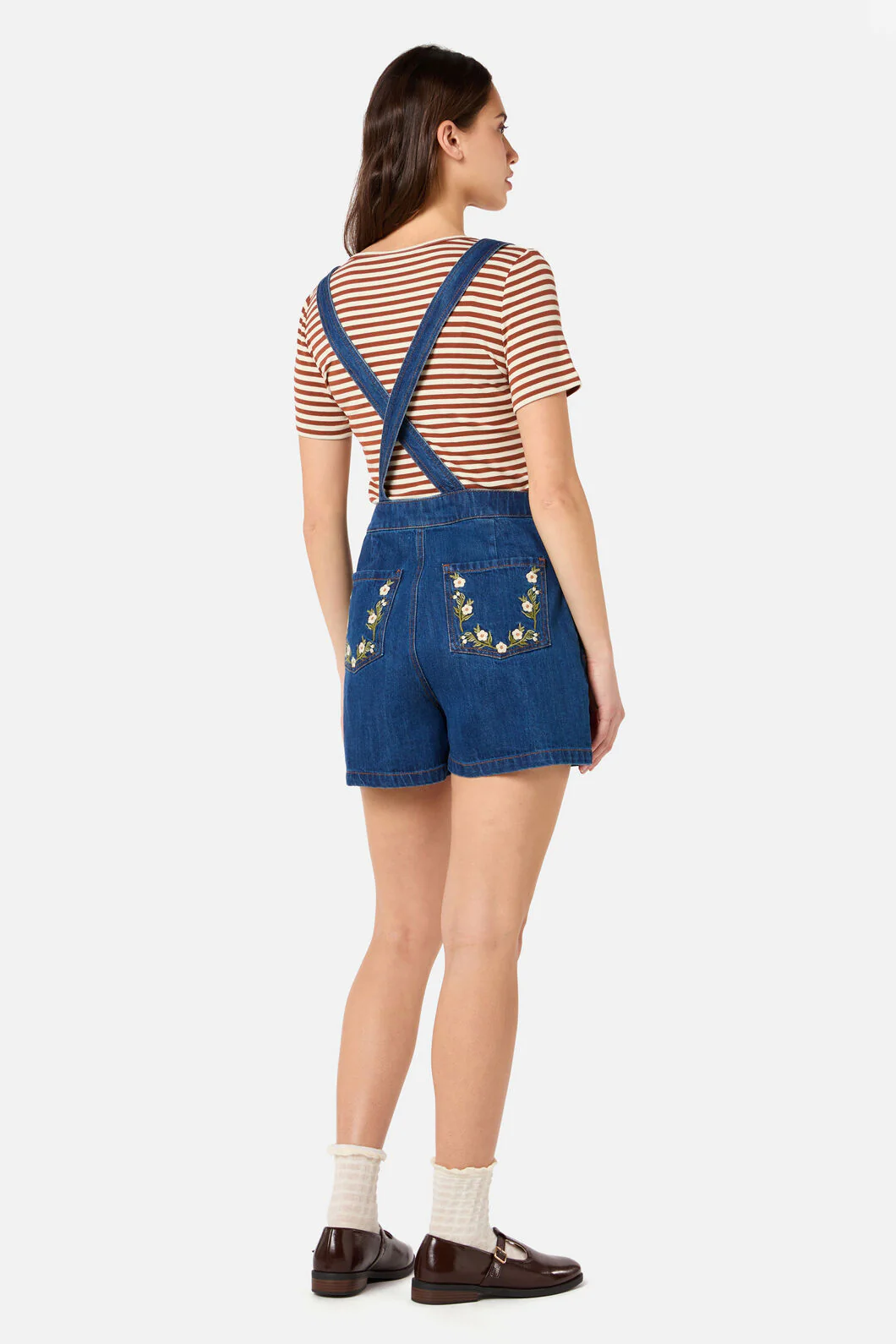Esme Embroidered Short Overall - Image 4
