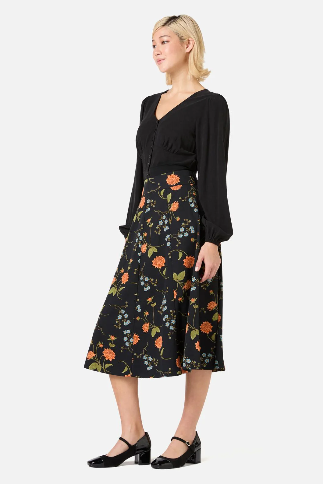 Esmerelda Floral Midi Skirt - Image 3