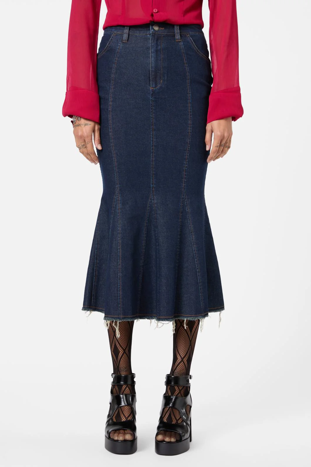 Fable Denim Midi Skirt - Image 2