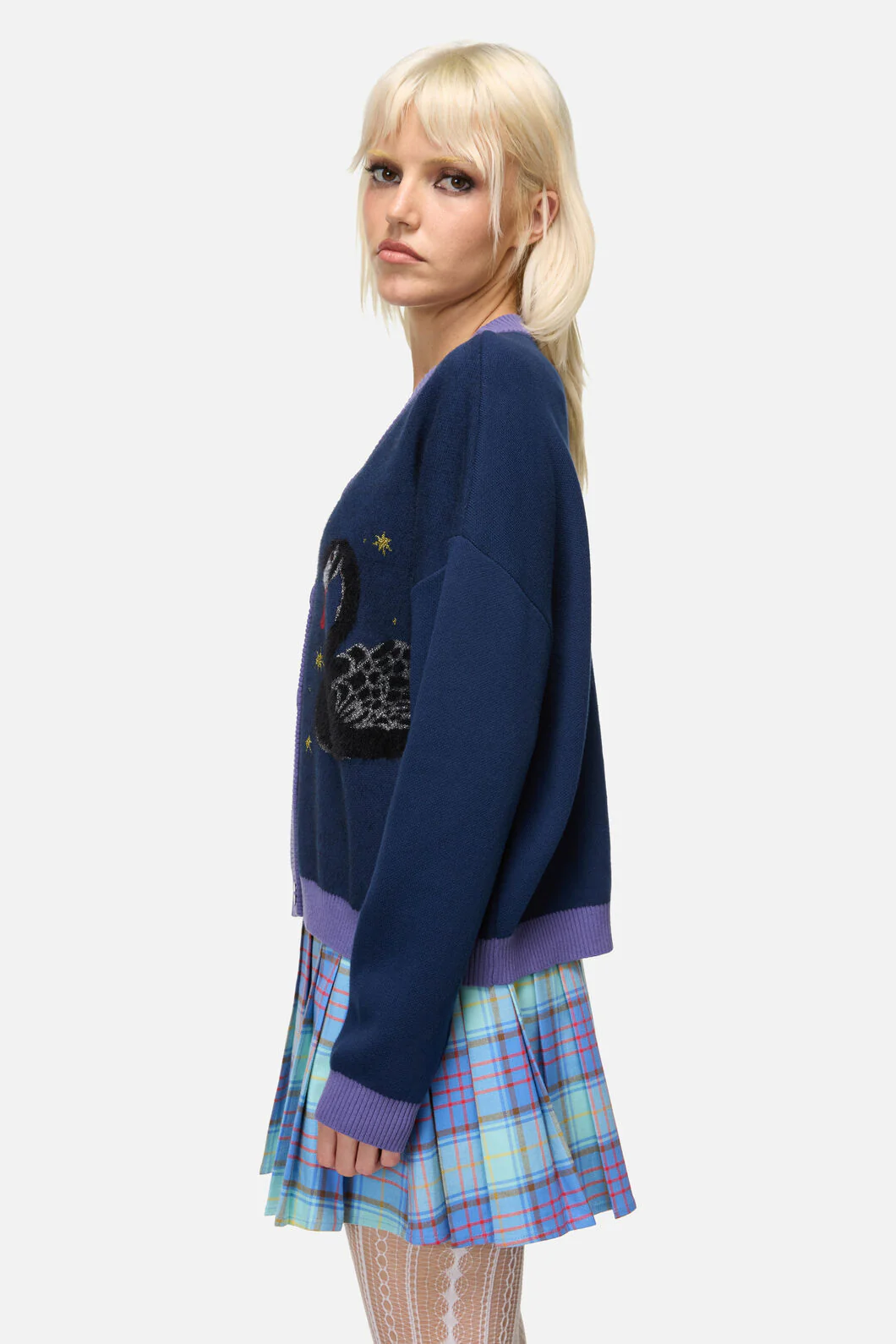Feathers Goth Cardigan - Image 2