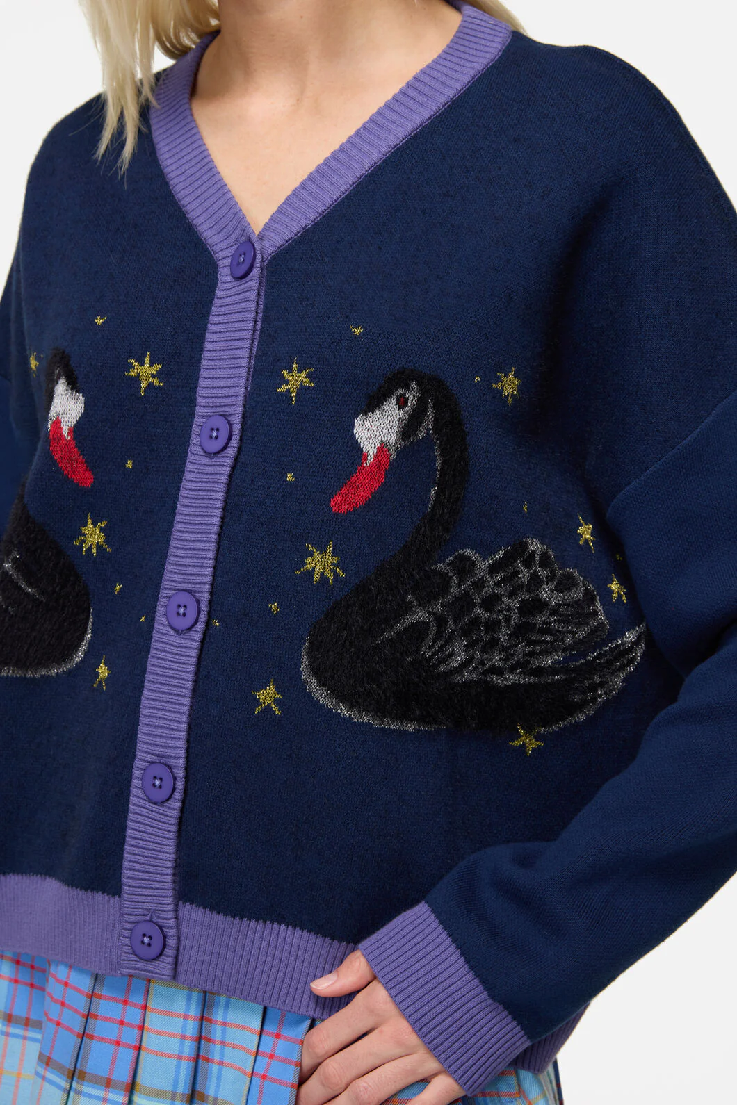 Feathers Goth Cardigan - Image 4