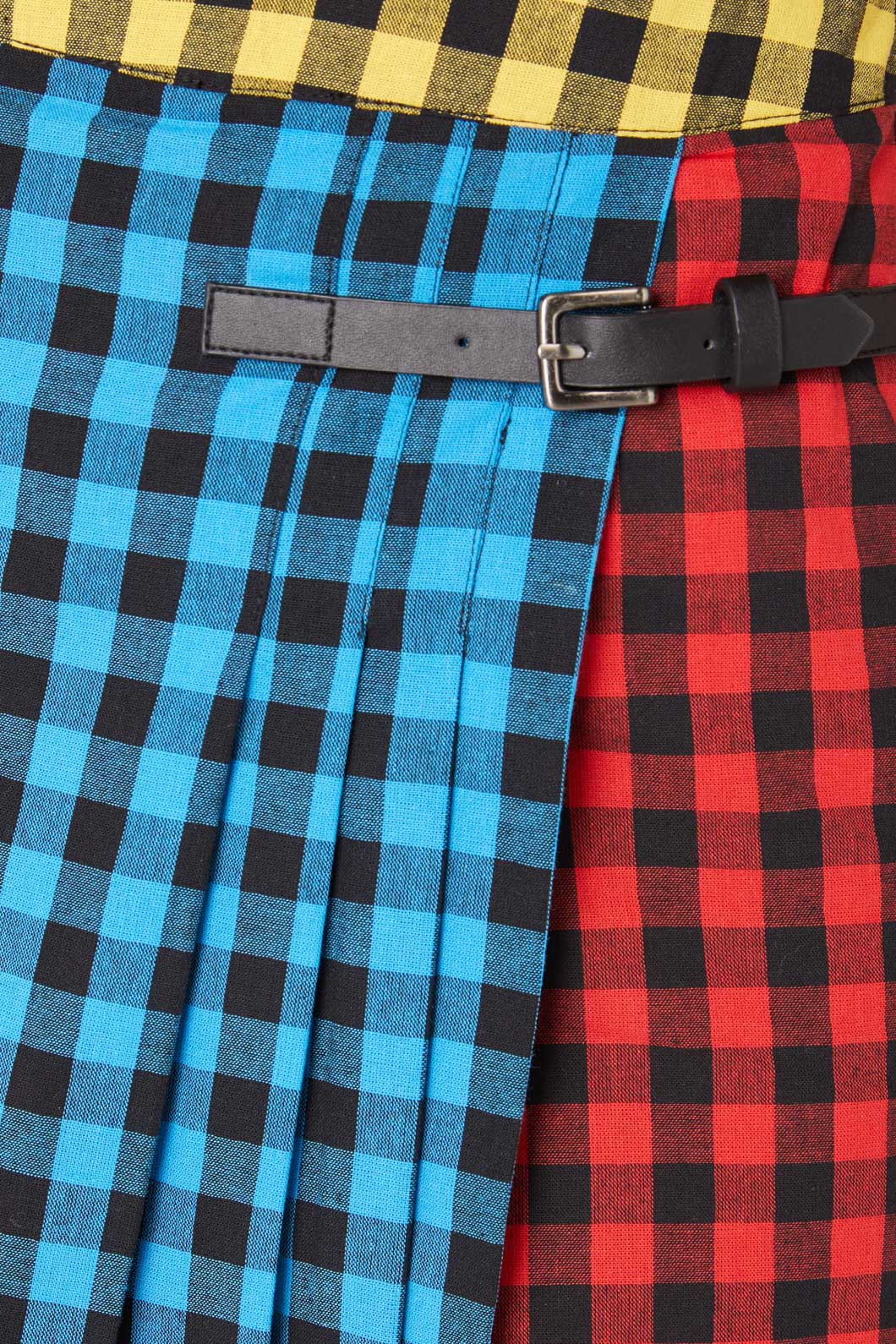 Festive Gingham Cotton Skort - Image 5