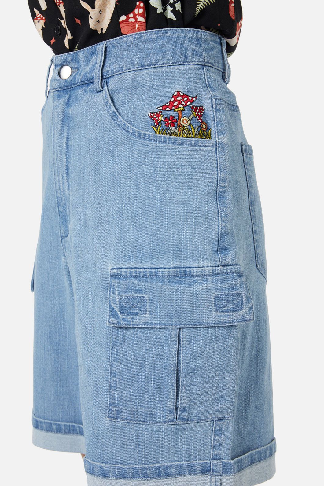 Field Shroom Denim Shorts - Image 5
