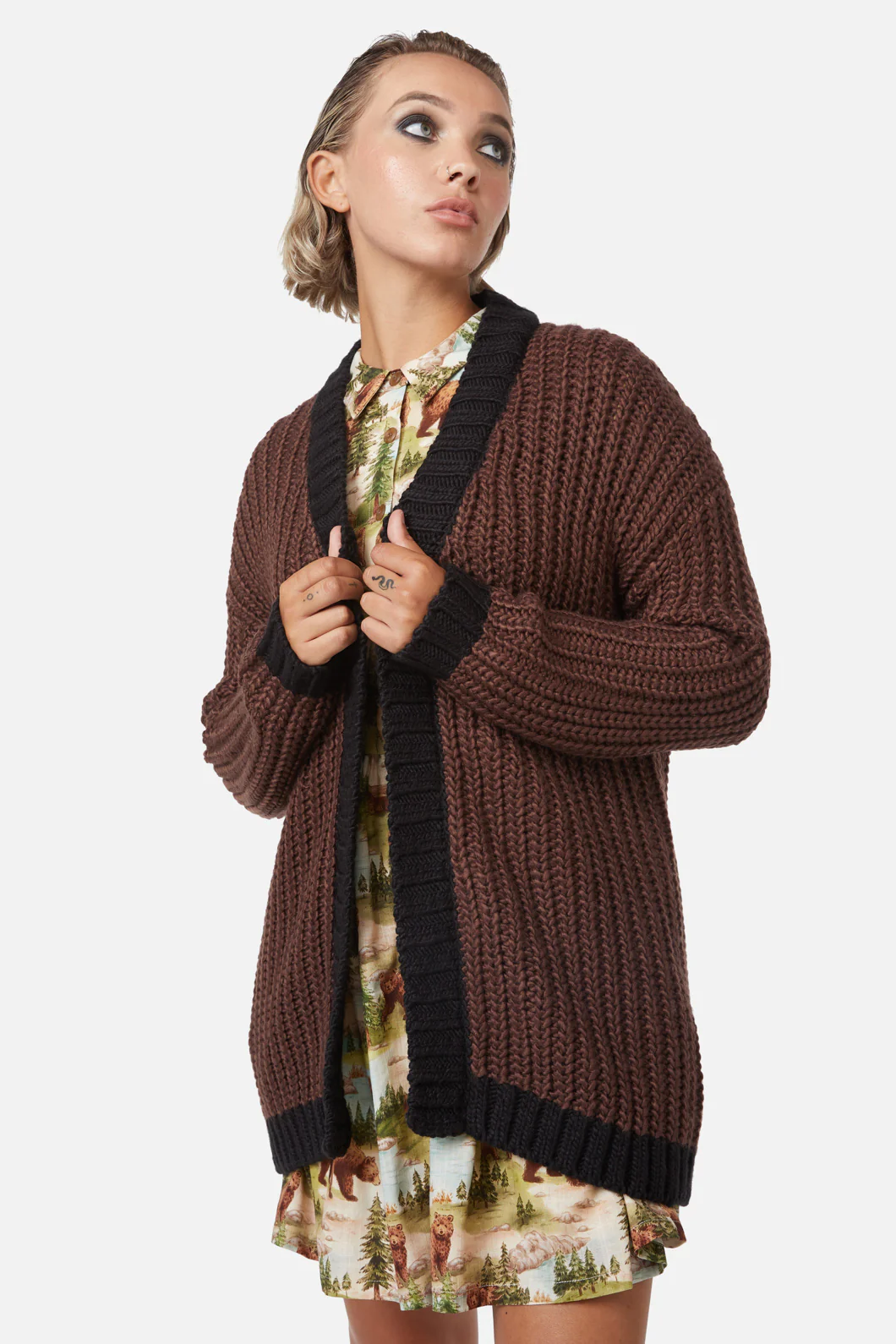 Field Work Chunky Knit Cardi - Image 2
