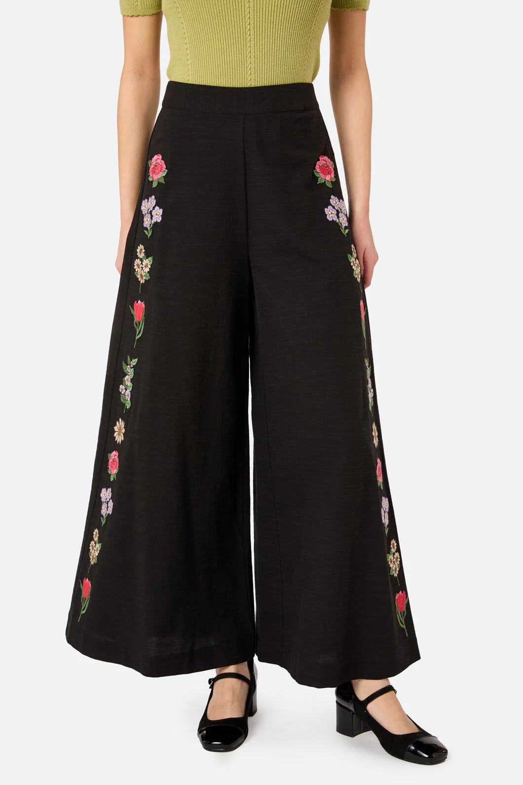 Fleur Embroidered Pant - Image 2