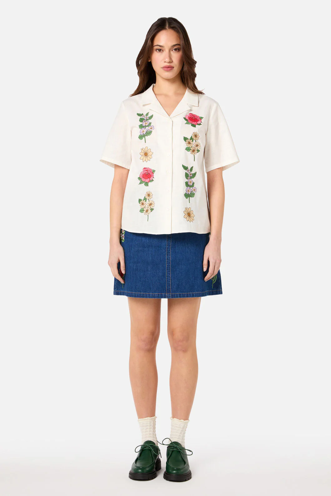Fleur Embroidered Shirt - Image 3