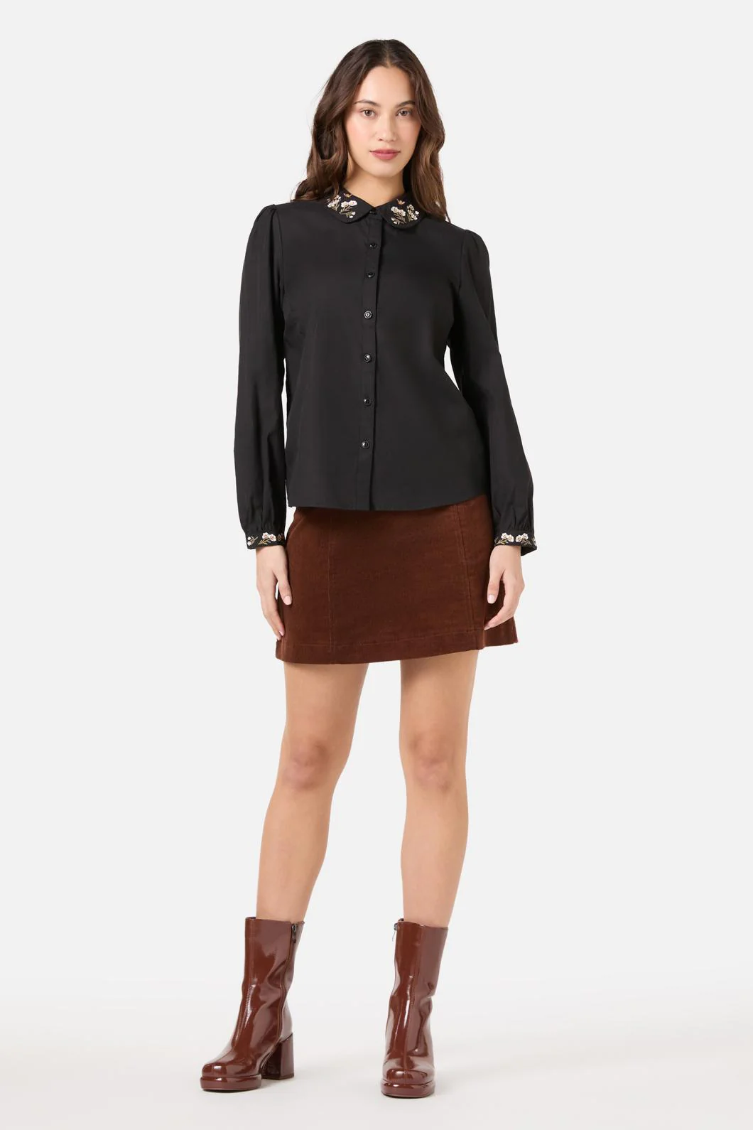 Flora Bee Embroidered Blouse - Image 2
