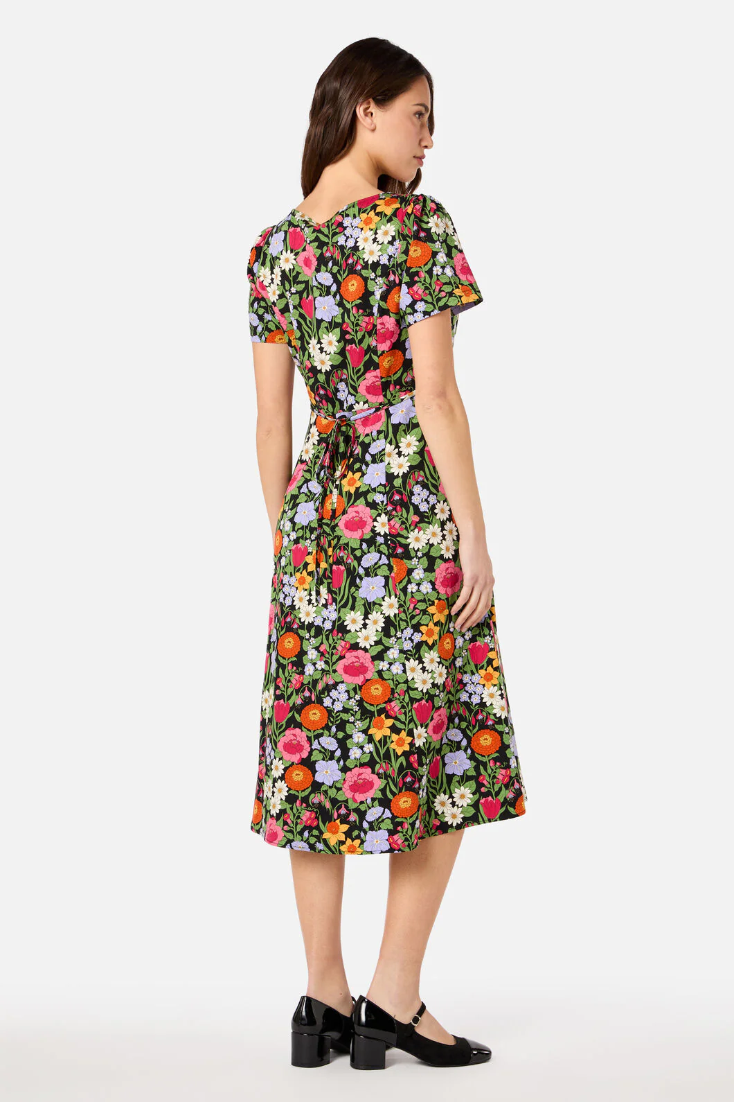 Floral Field Midi Dress - Image 4