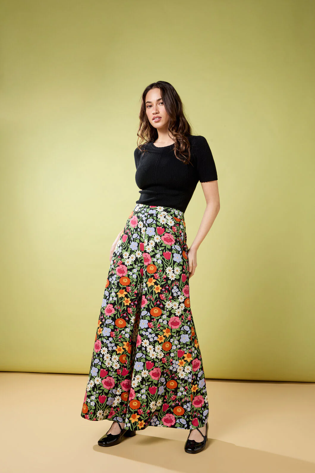 Floral Field Palazzo Pant - Image 5