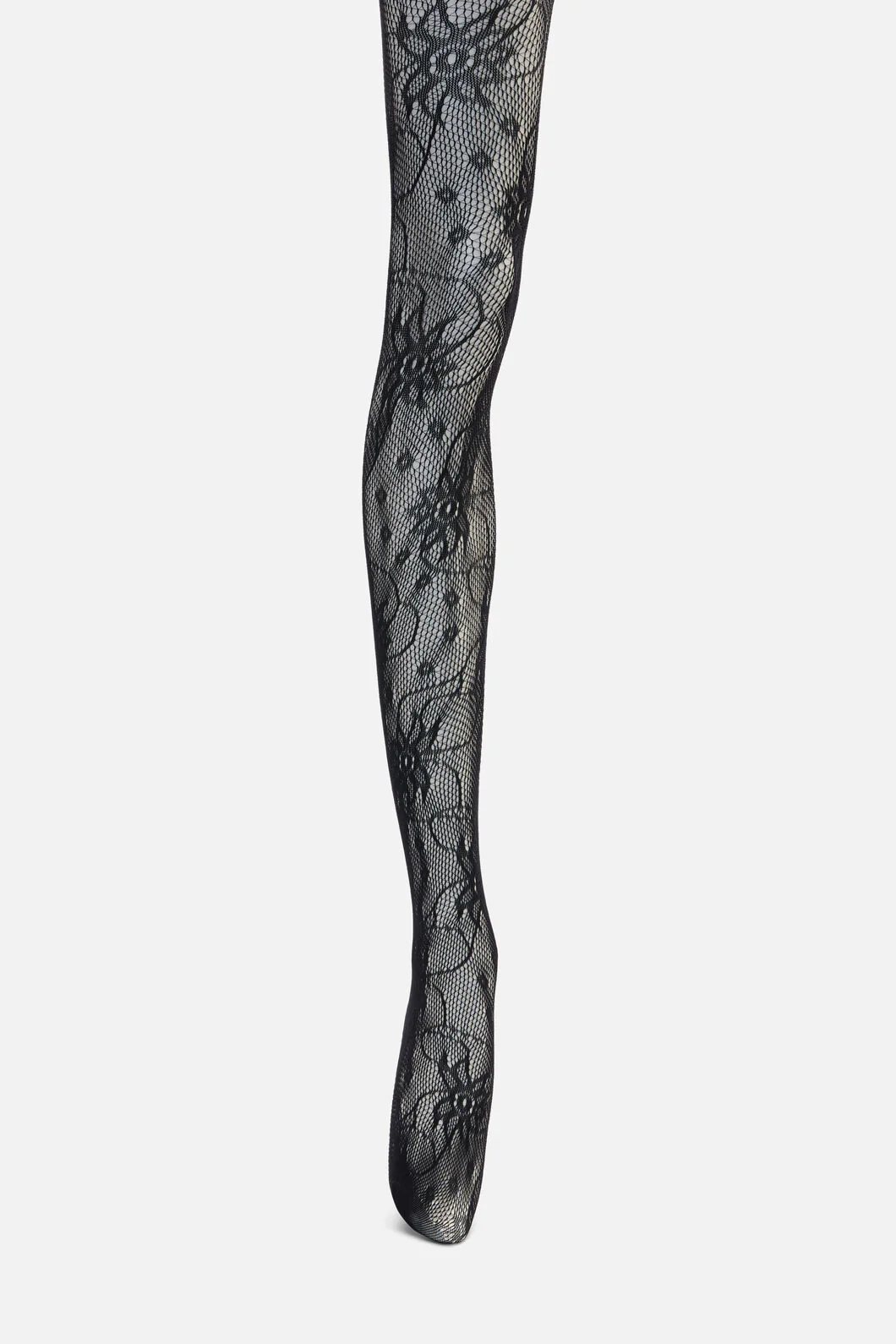 Flower Fishnet Tights