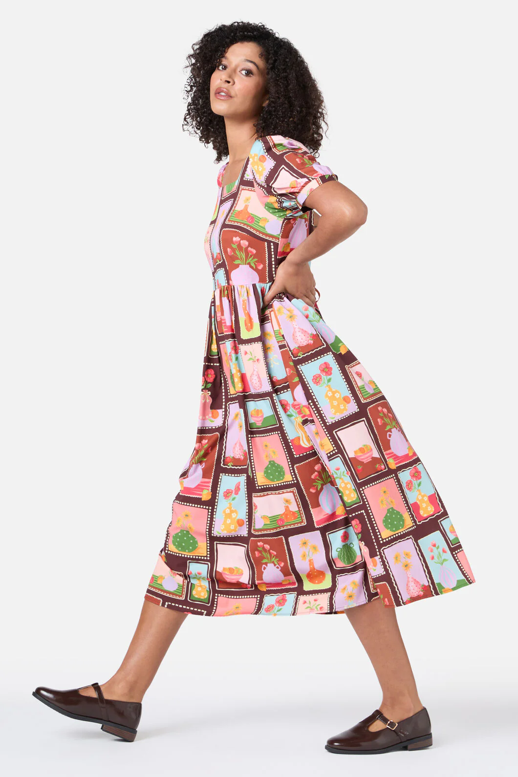 Flower Vases Midi Dress - Image 3