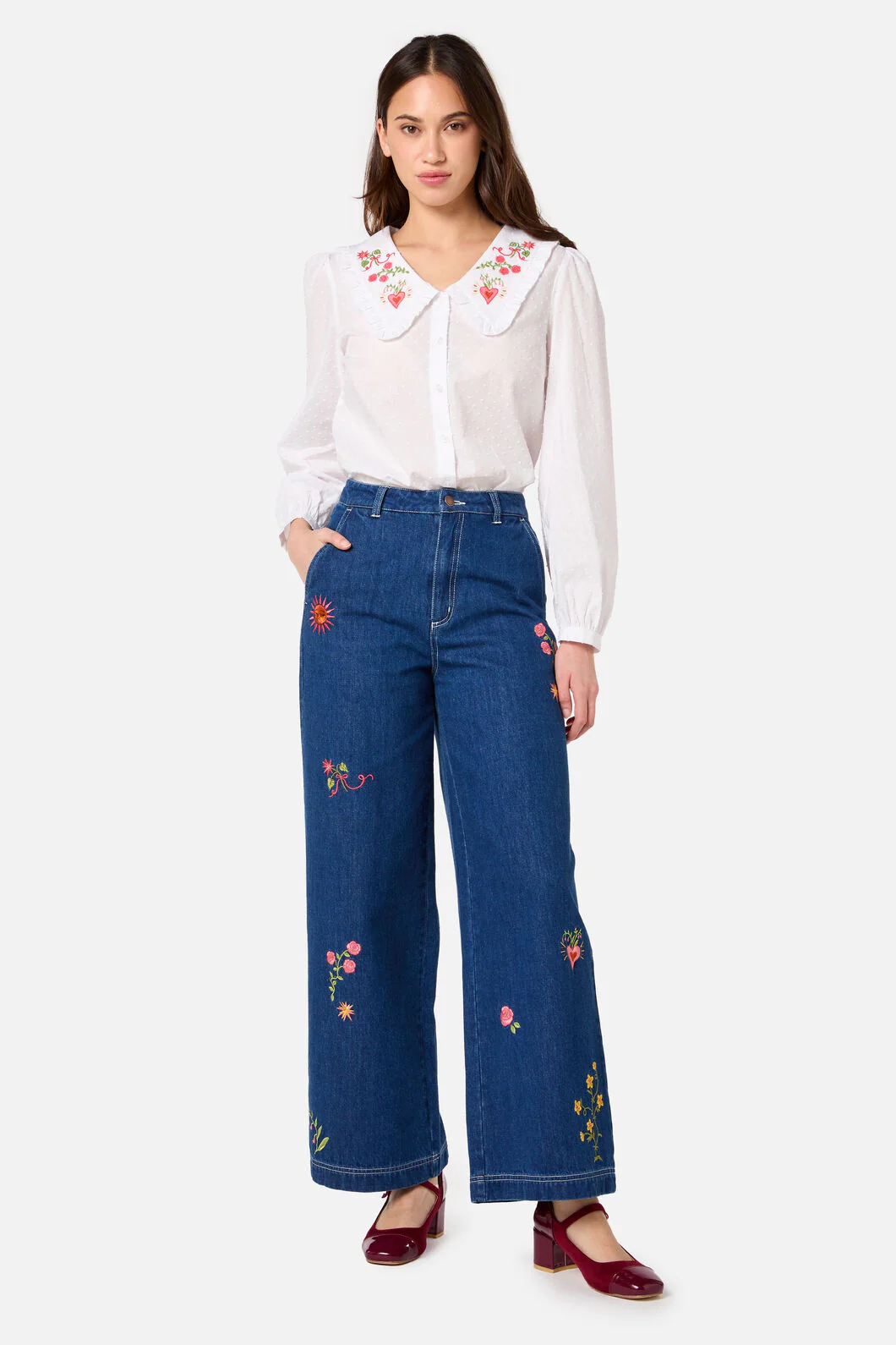 Folk Art Embroidered Blouse - Image 2