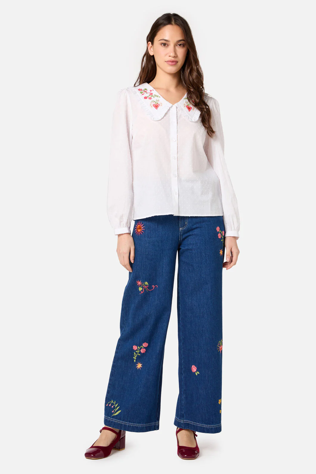Folk Art Embroidered Blouse - Image 3