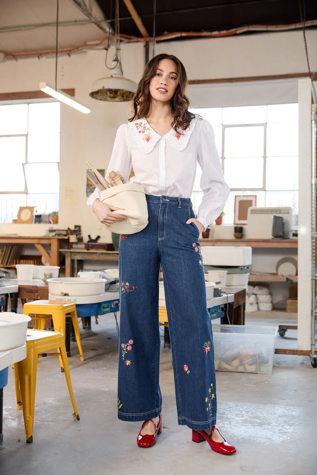 Folk Art Embroidered Blouse - Image 9