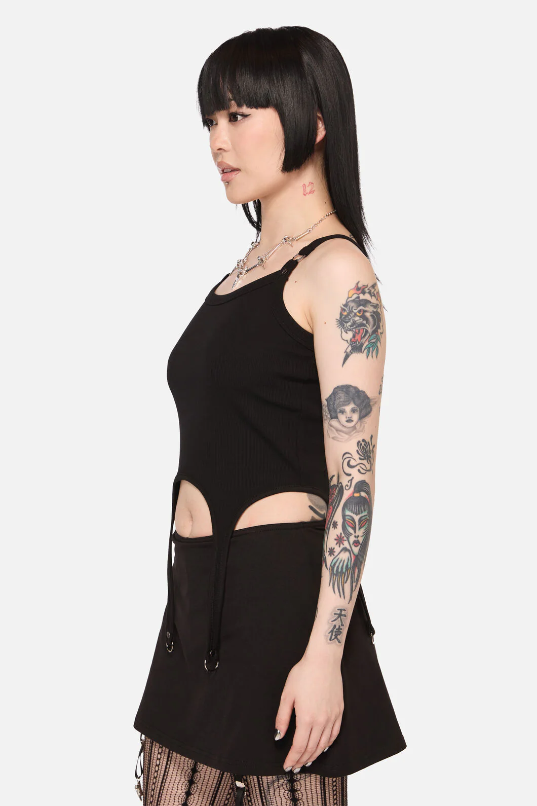 Framed D-Ring Goth Tank Top - Image 3