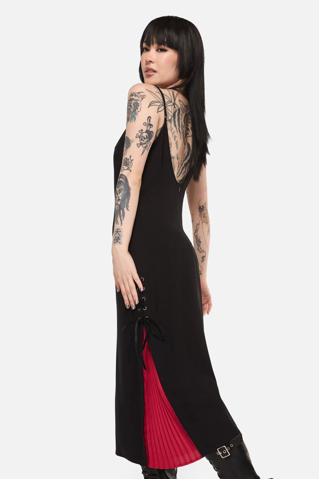 Framed Goth Midi Dress - Image 5