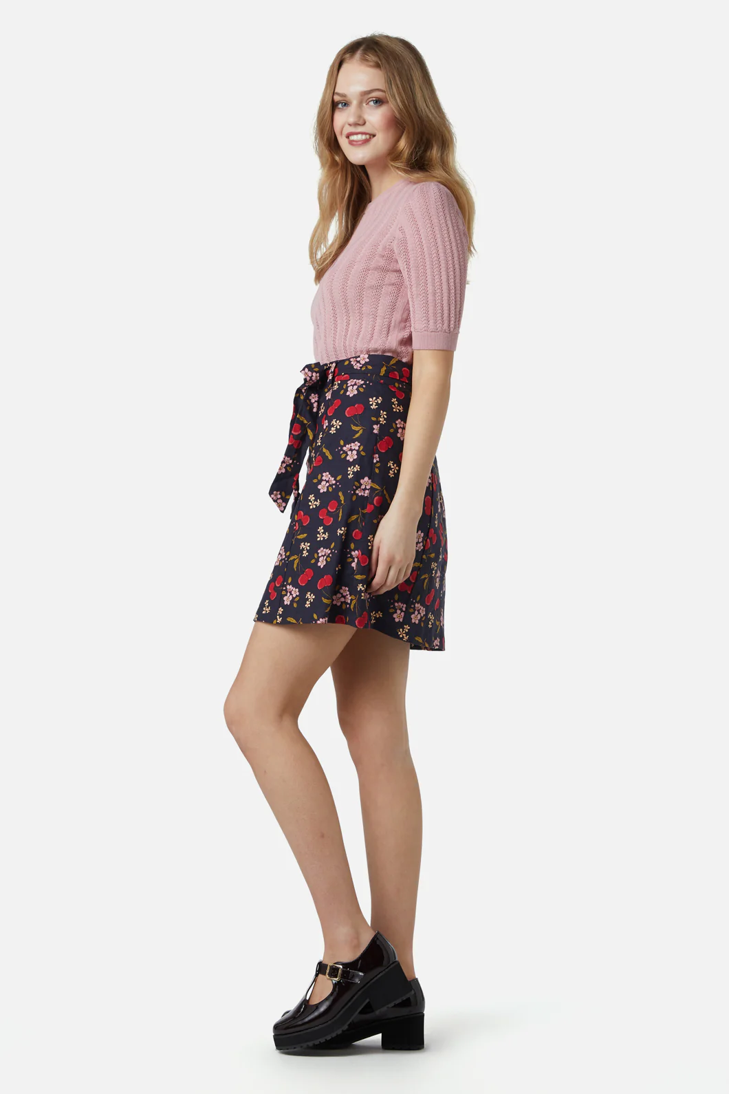 French Cherry Flippy Skirt - Image 8