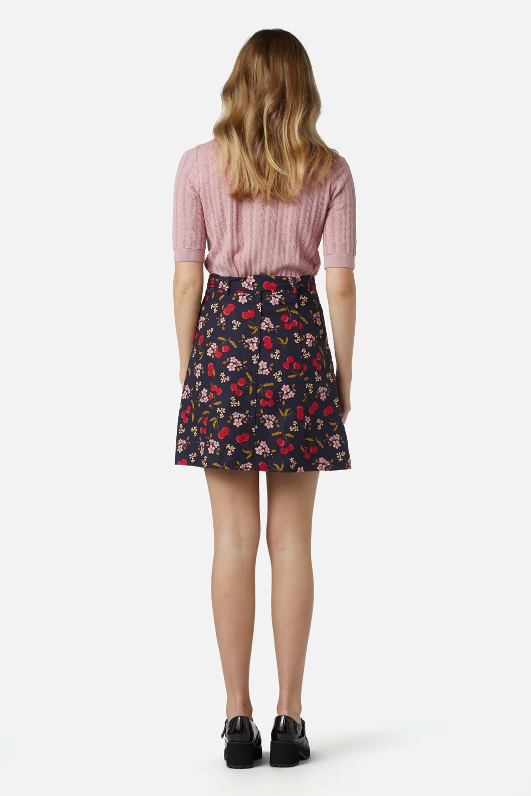 French Cherry Flippy Skirt - Image 9