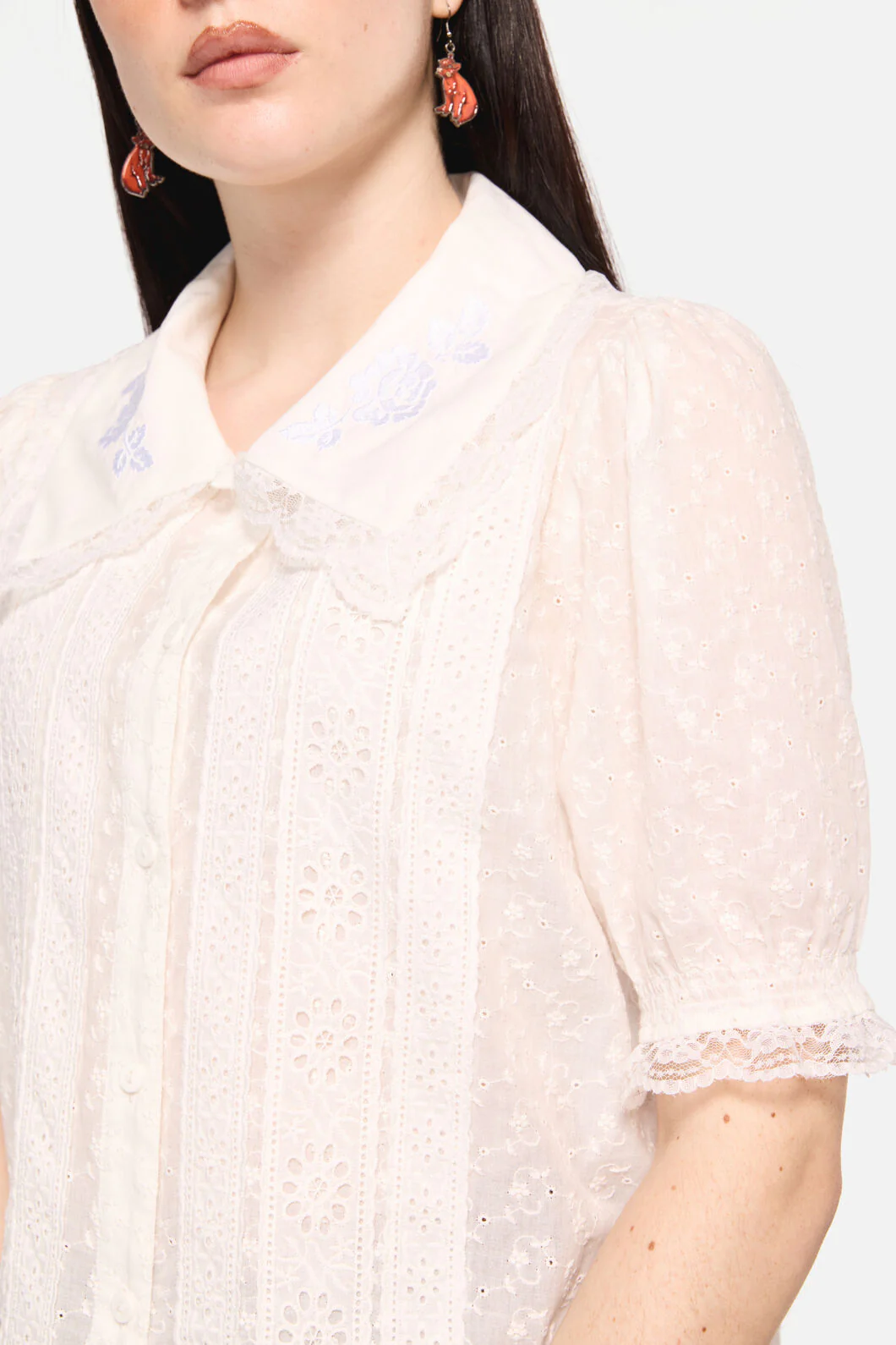 Friendly Cow Broderie Blouse - Image 7