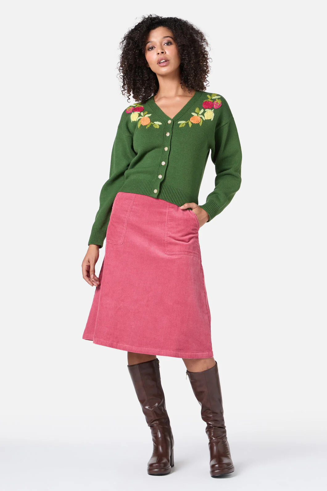 Fruit Embroidered Cardigan - Image 2