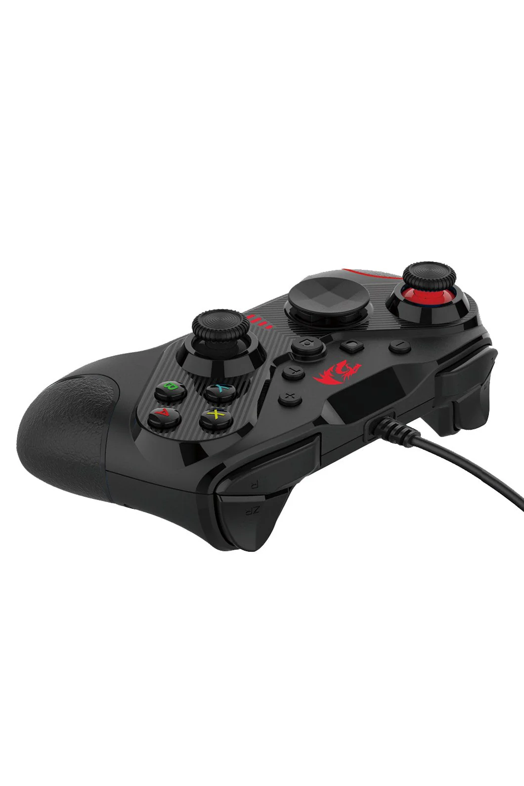 Redragon G710 Rift Black Wired Ergonomic Dual-Vibration Gaming Gamepad - Image 4
