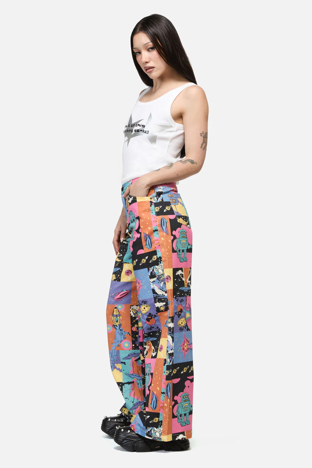 Galactic Print Jean - Image 3