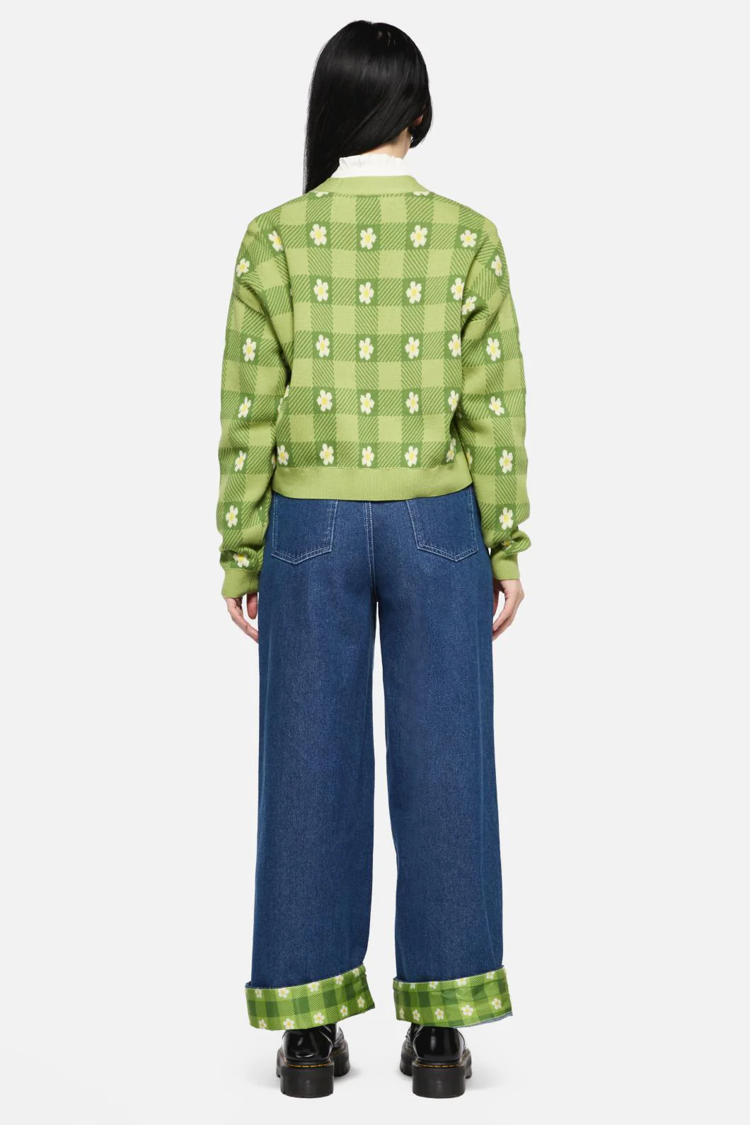 Garden Hedge Check Cardigan - Image 4