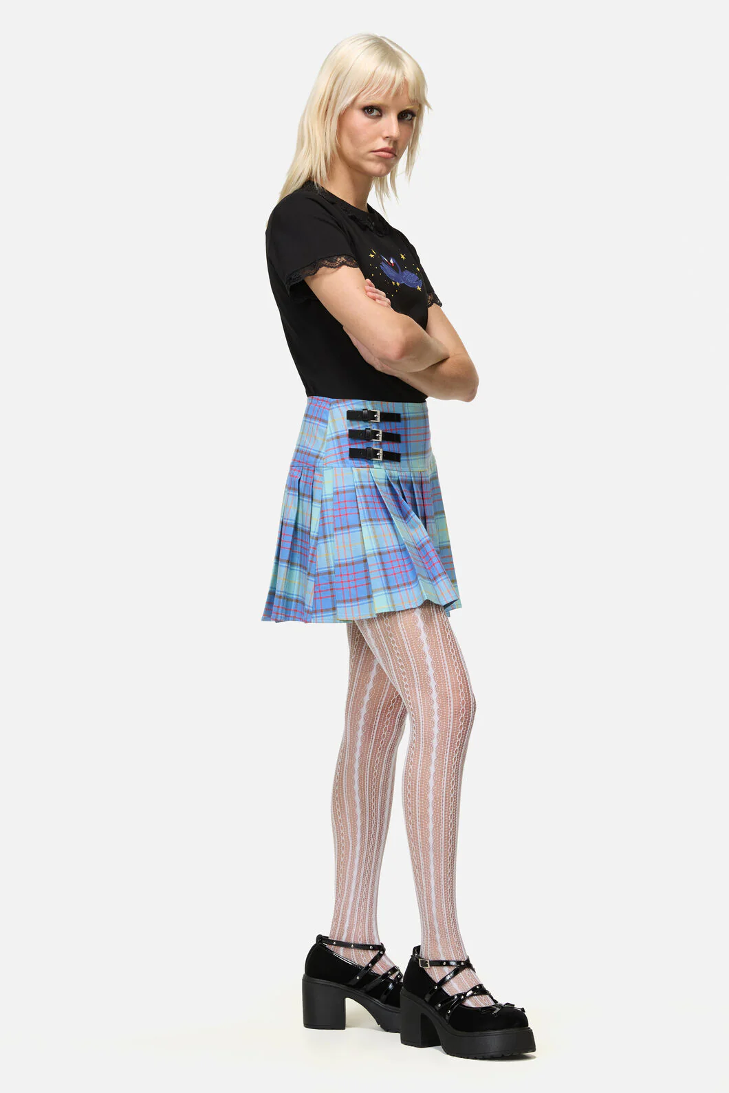 Genesis Tartan Mini Skirt - Image 2