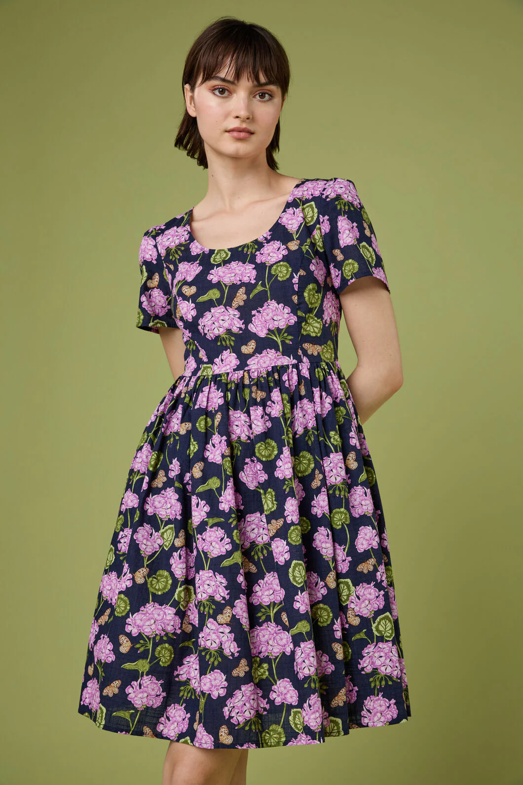 Geranium Flower Mini Dress - Image 3
