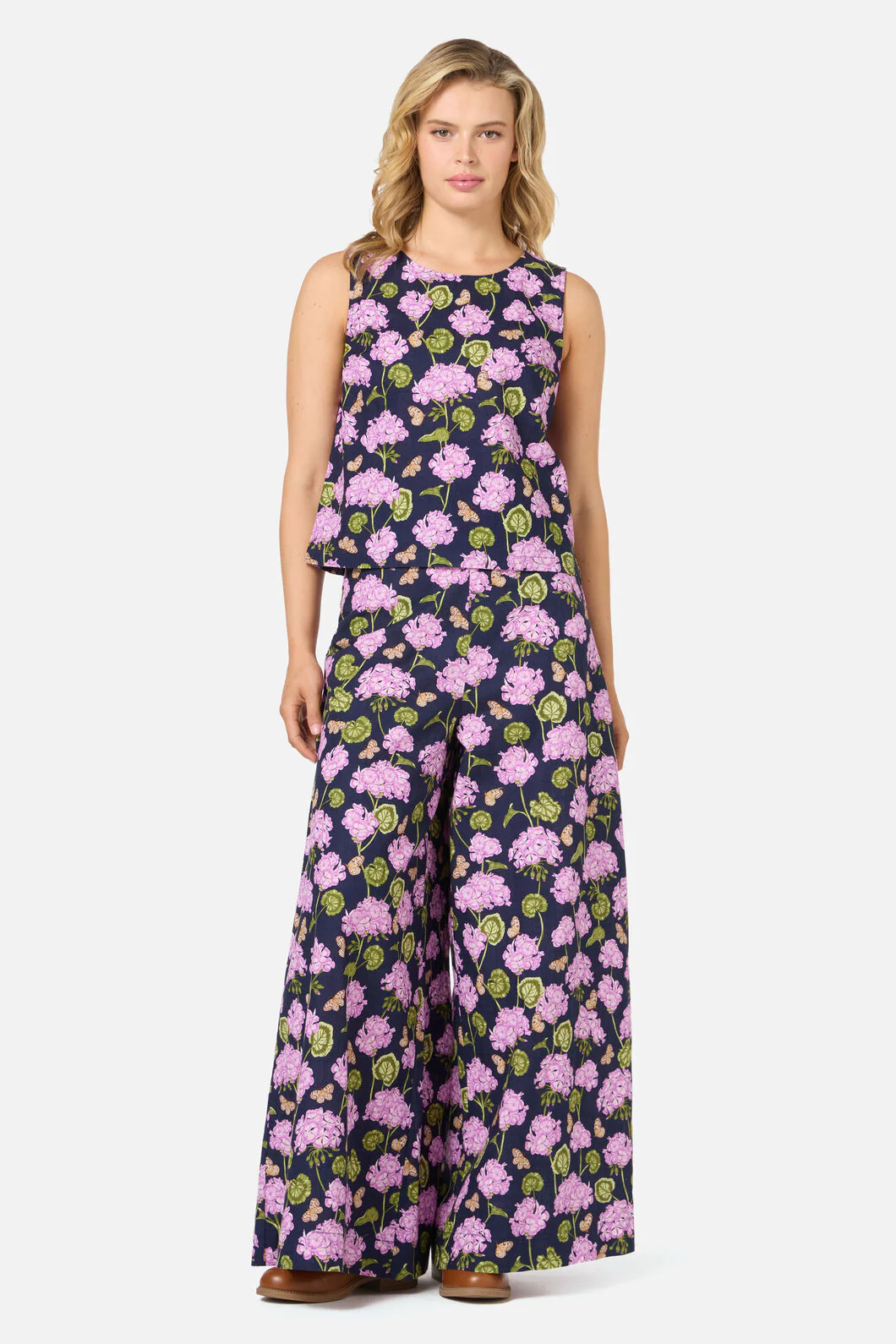 Geranium Flower Wide Leg Pant - Image 5