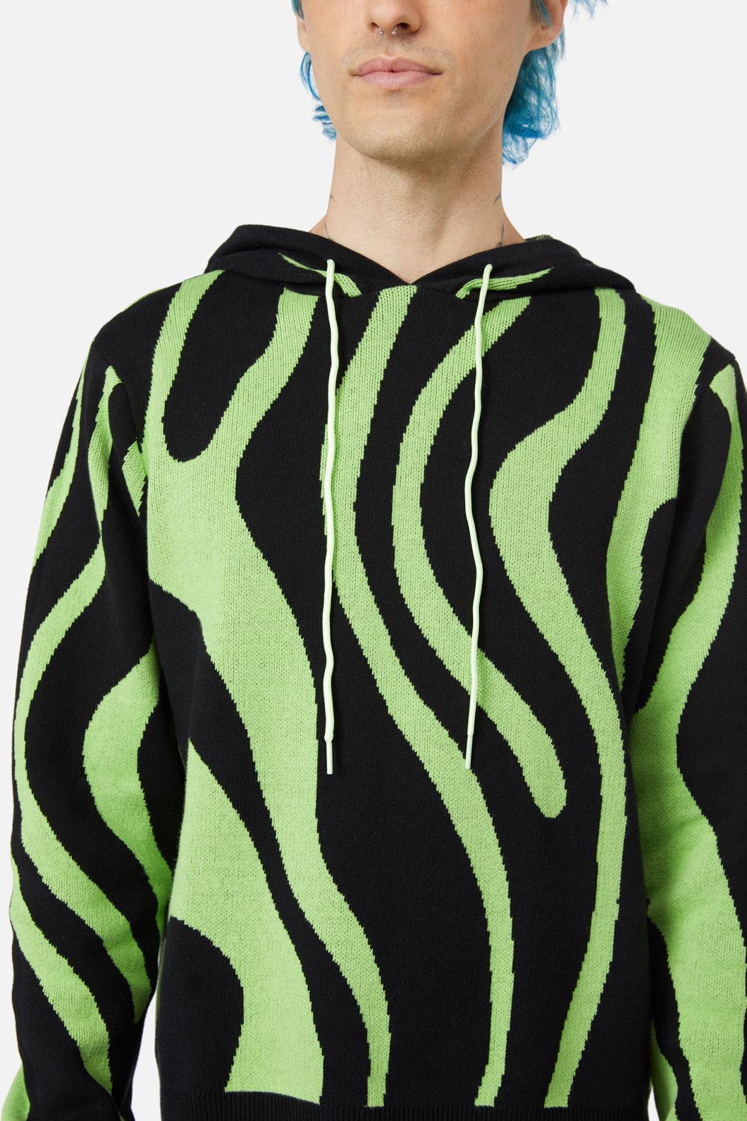 Ghost Wave Knit Hoodie - Image 5