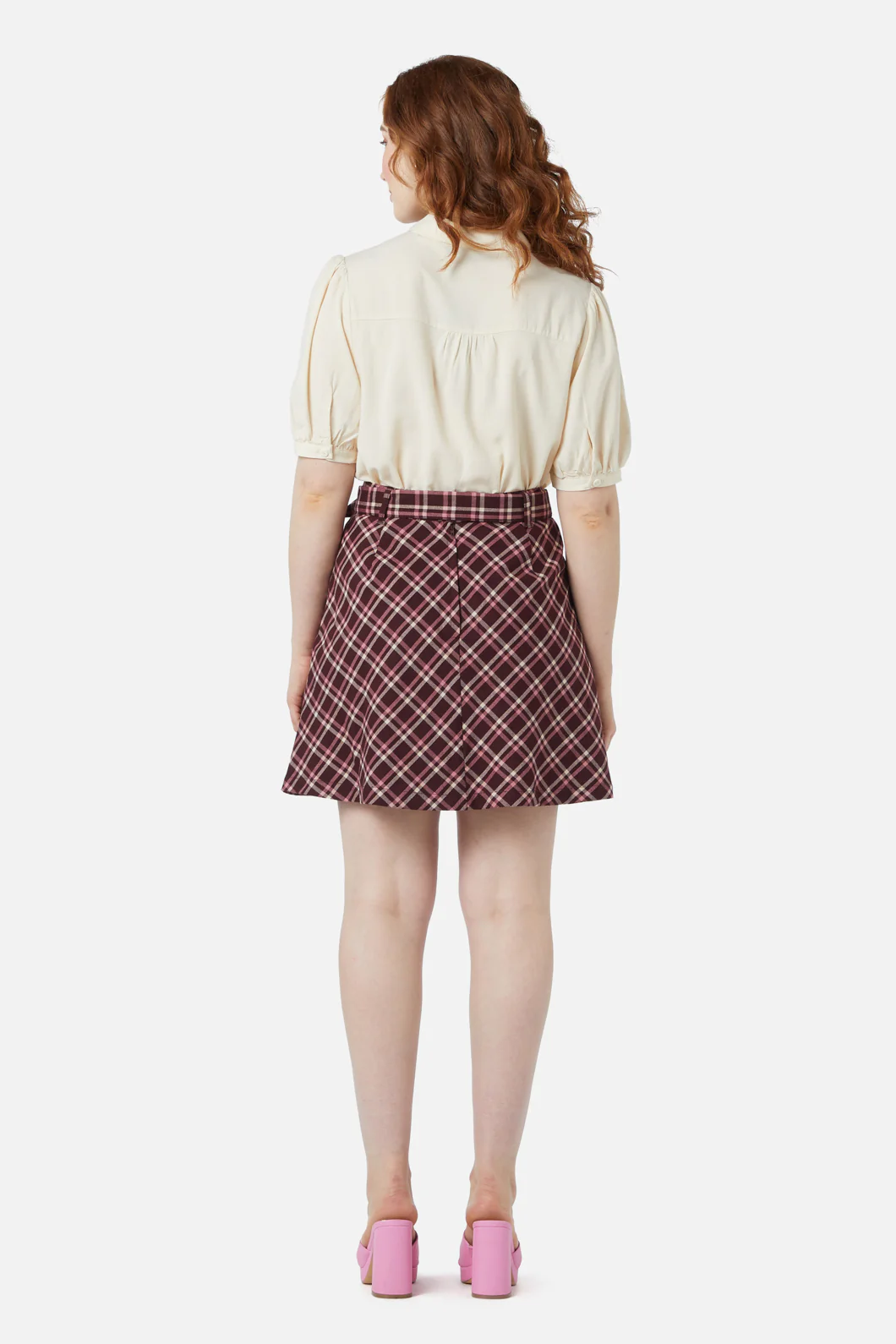 Gina Check A Line Skirt - Image 4