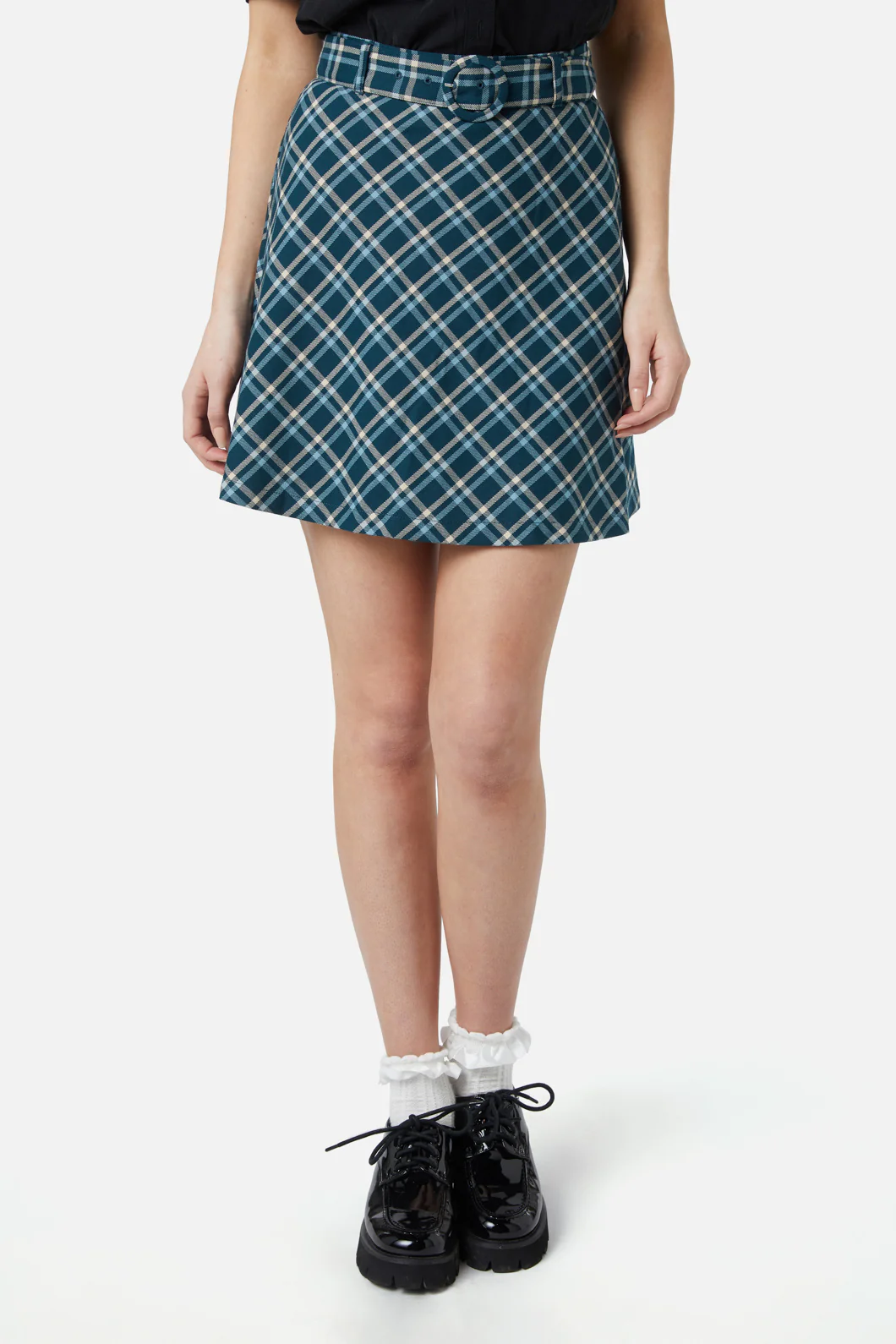 Gina Check A Line Skirt - Image 7
