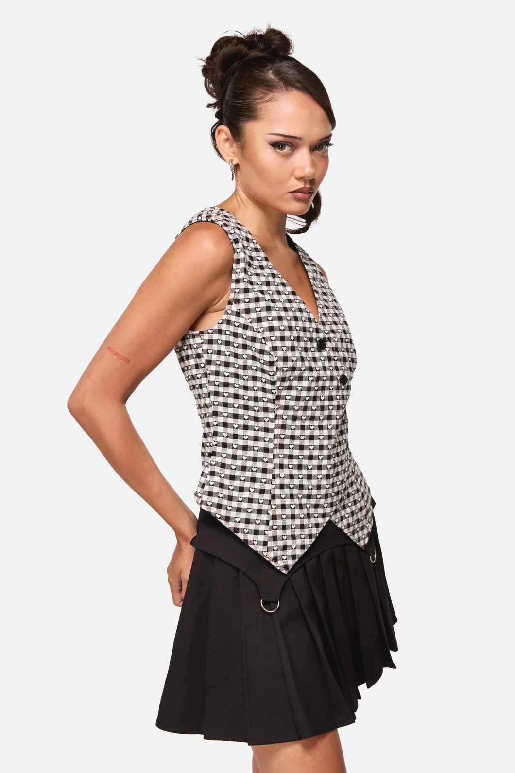 Glass Heart Asymmetrical Vest - Image 2