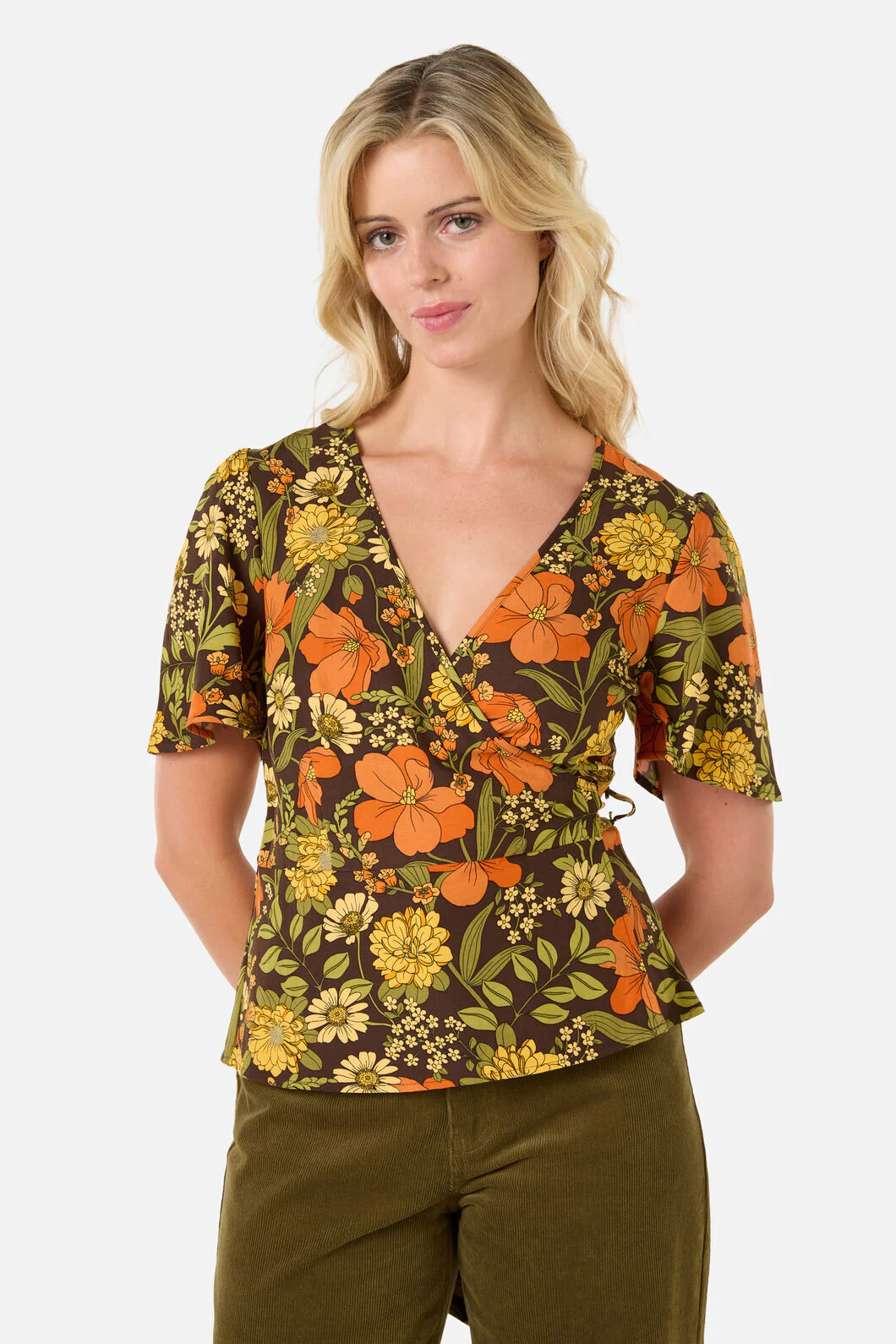 Gloria 70'S Floral Top