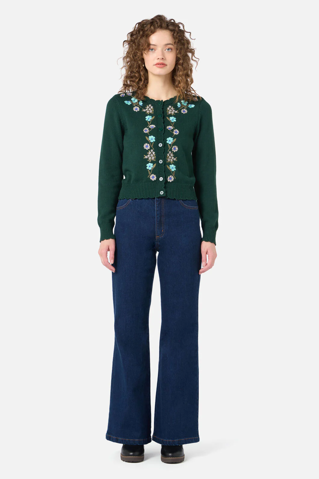 Gloria Embroidered Cardigan - Image 2