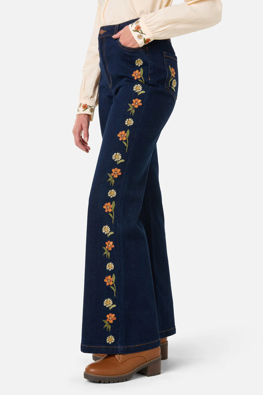Gloria Embroidered Jean - Image 4