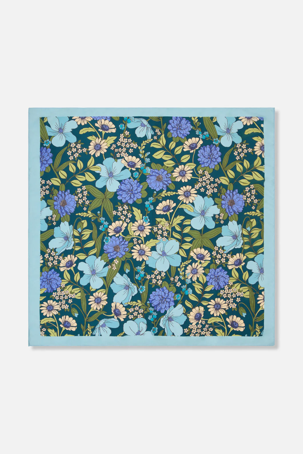 Gloria Floral Satin Scarf - Image 2