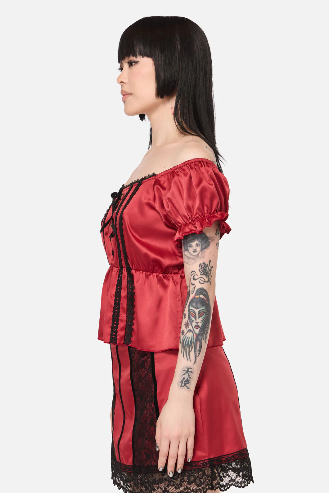 Goodie Goth Babydoll Blouse - Image 2